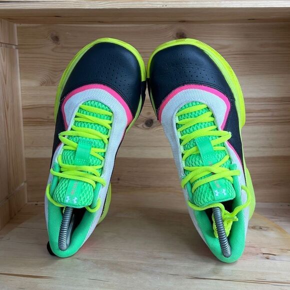 Under Armour Stephen Curry Multicolor Athletic Sneaker Shoes Women’s Size 6.5/5 - Picture 6 of 8